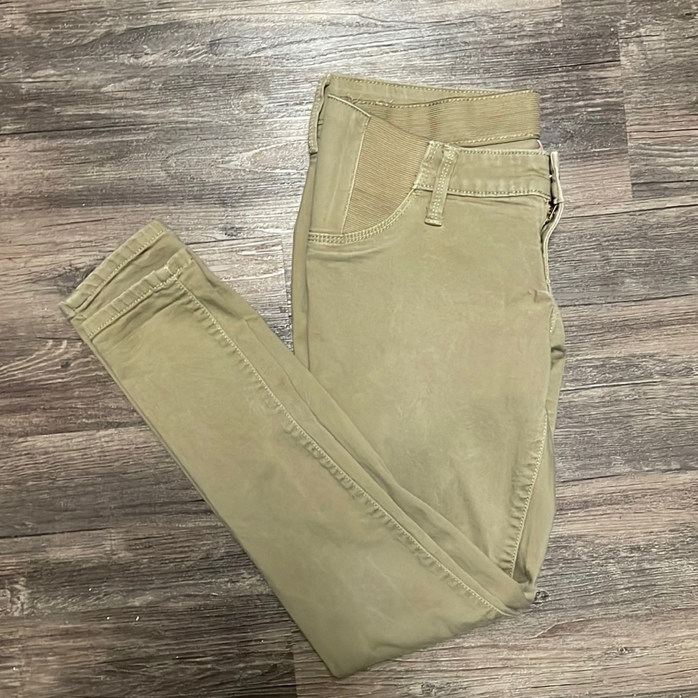 isabel maternity | low rise side panel khakis